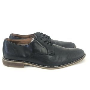 Alfani Mens Chadwick Leather Lace Up Casual Oxfords Black Size 9M